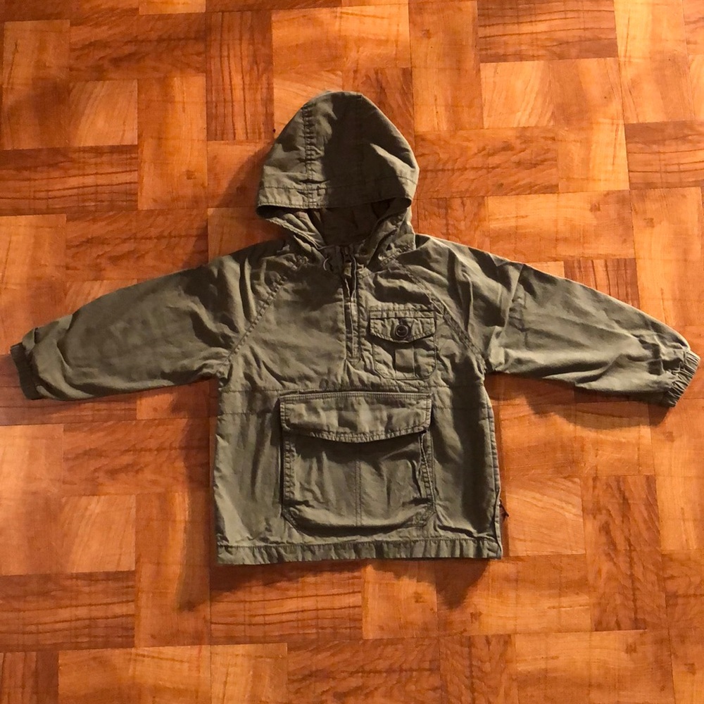 Quarter zip pullover utility jacket